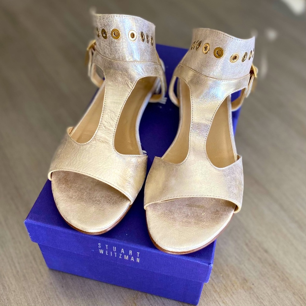 Stuart Weitzman Cuffy T-Strap Sandal